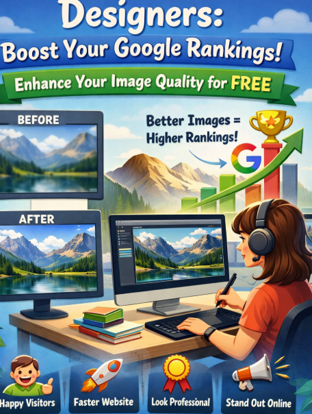 Designers: If you want better Google rankings, enhance the image quality of your content for free